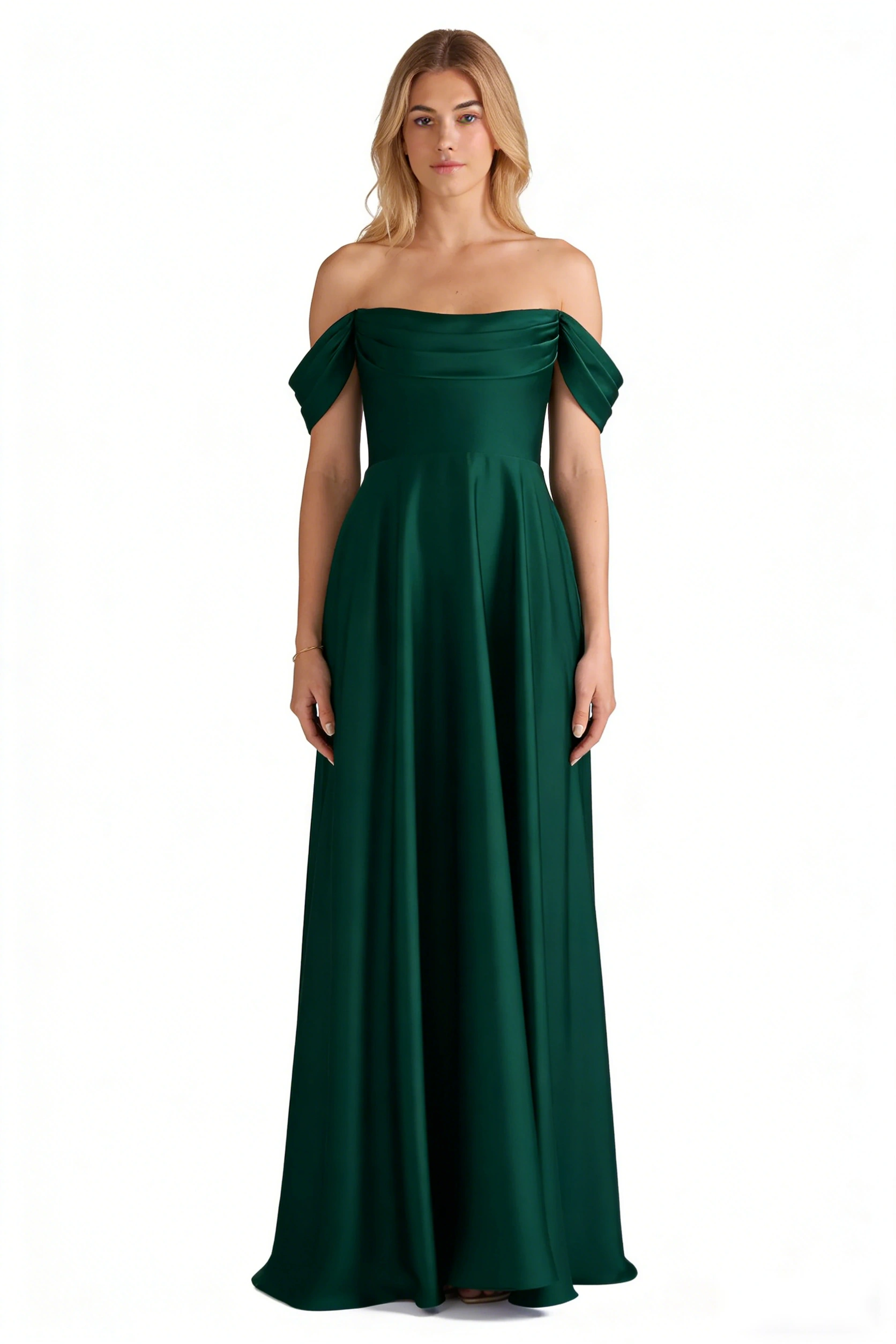 One-Shoulder Dress with Beaded Bodice 