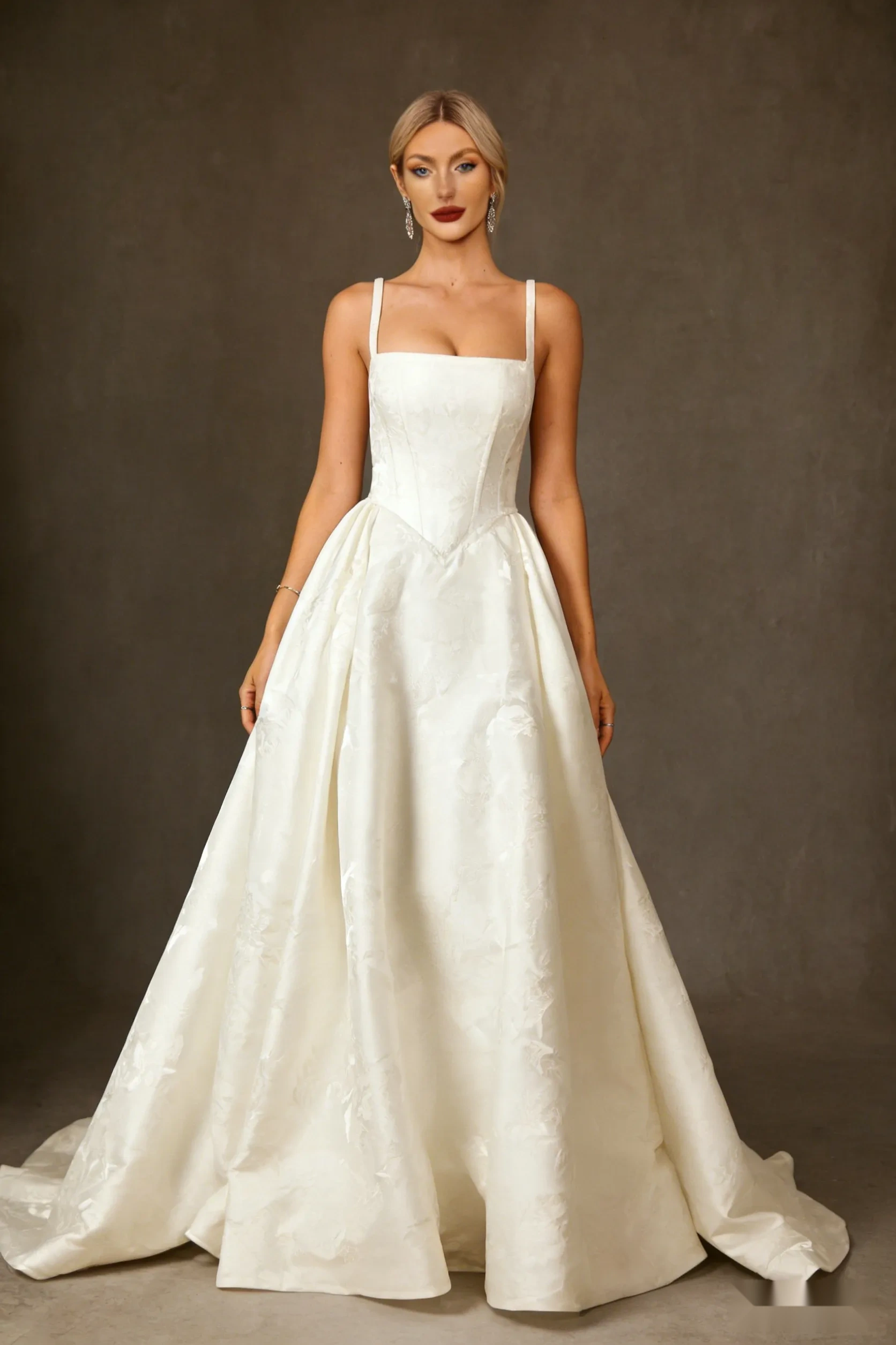 High-Neck Slip Dress in Velvet