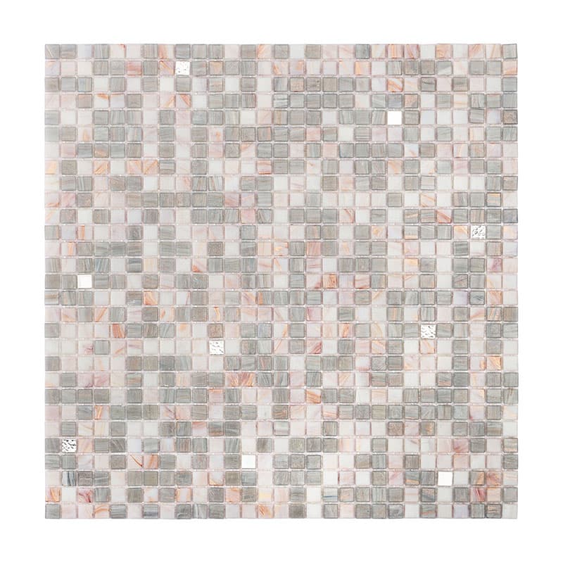 グレー系小粒ガラスモザイクの正面全体写真