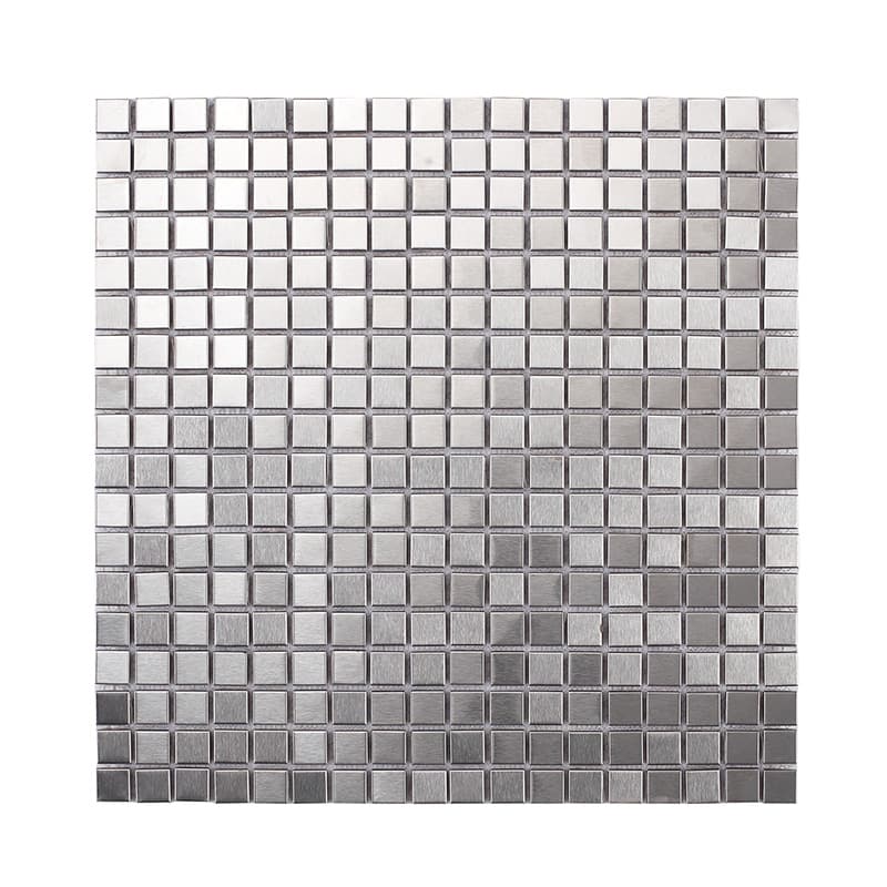 ステンレス製15mmモザイクタイルの全体写真