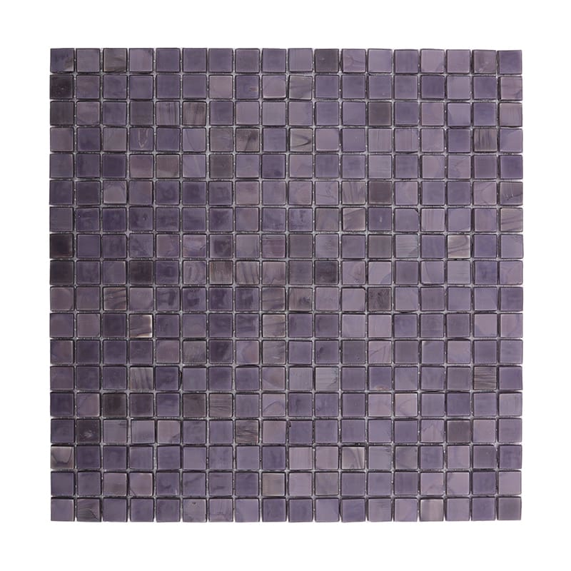 濃い紫色のガラスモザイクタイル全体画像