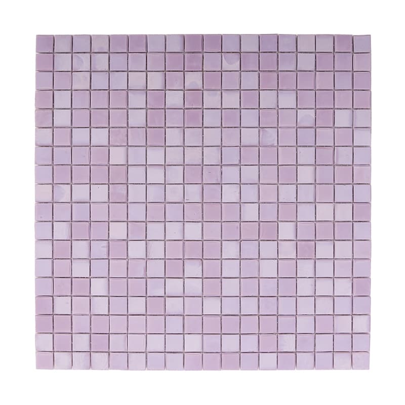サイズ表示付きのパープルモザイクタイル