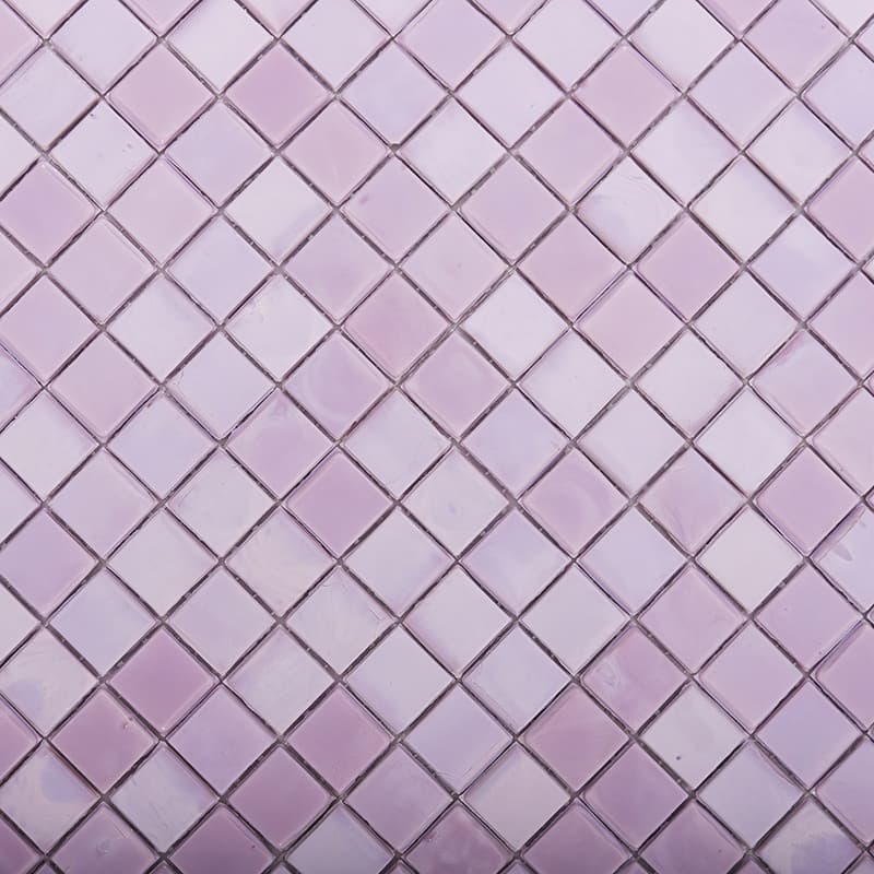 紫系ガラスモザイクの斜め拡大全体図