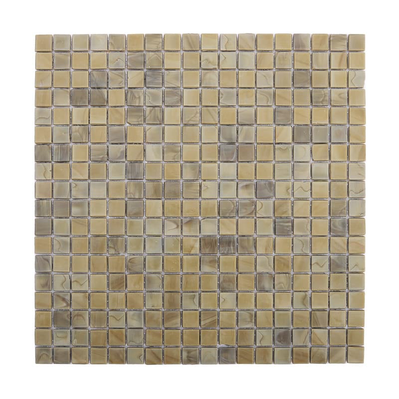 ブラウンモザイクタイルの正面写真