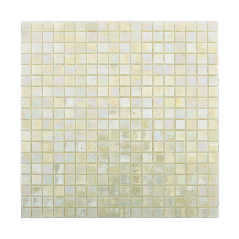 ベージュガラス方形モザイクタイル全体写真