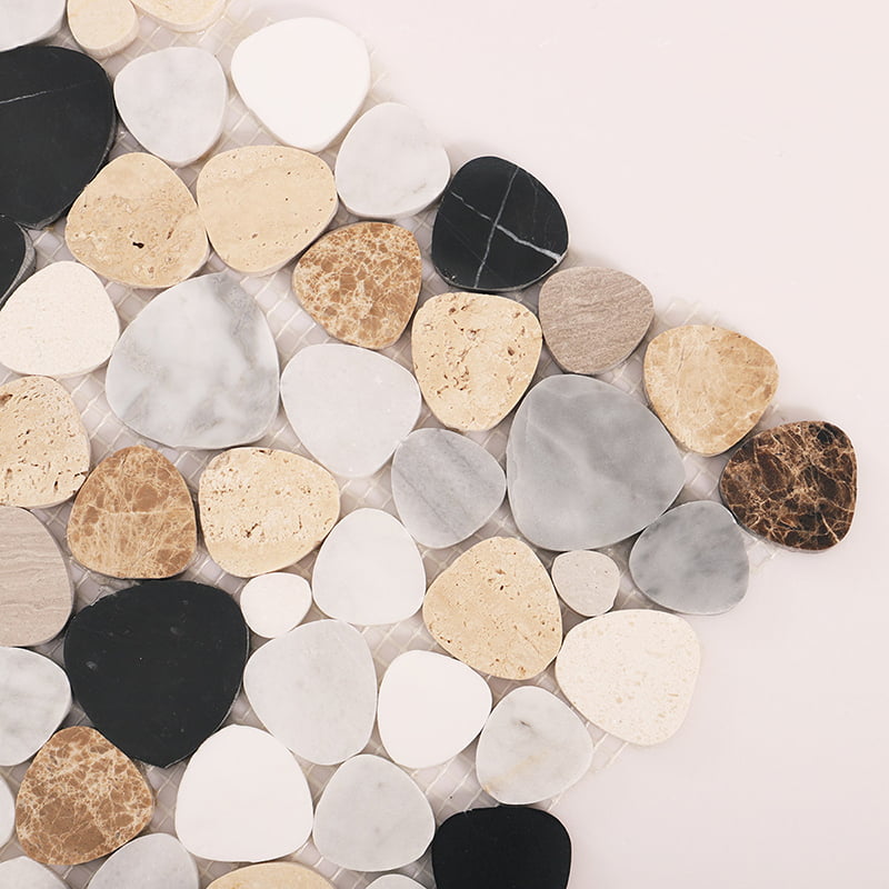 モザイクタイルの端部拡大ディテール