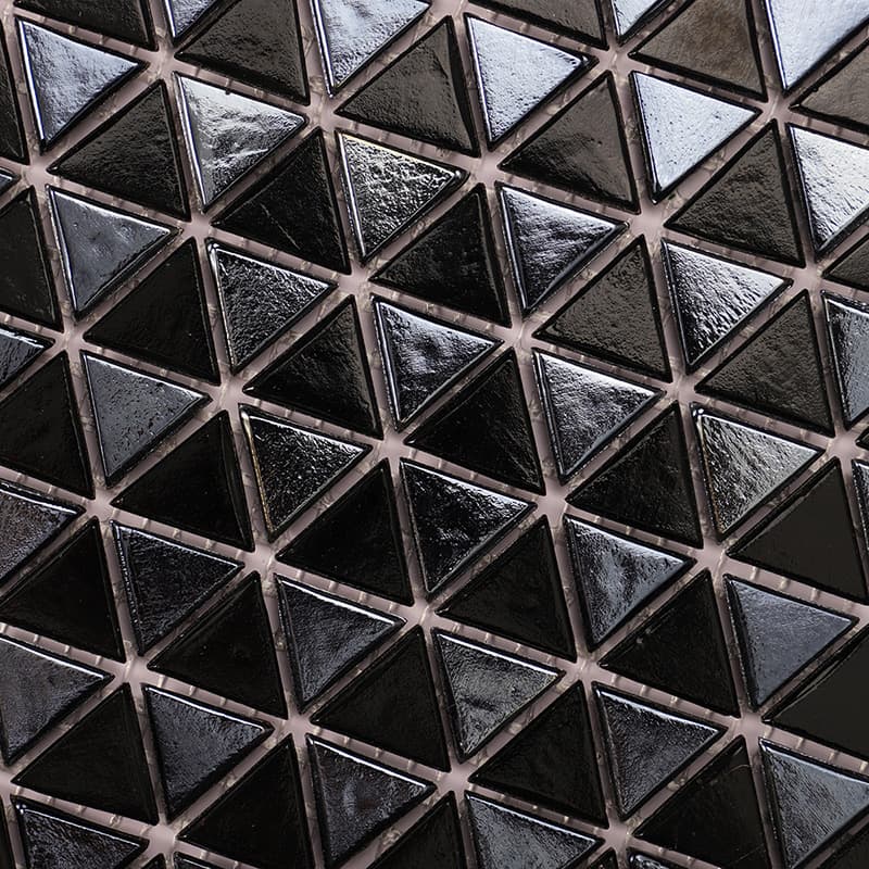 黒三角モザイクの斜めからの質感表示