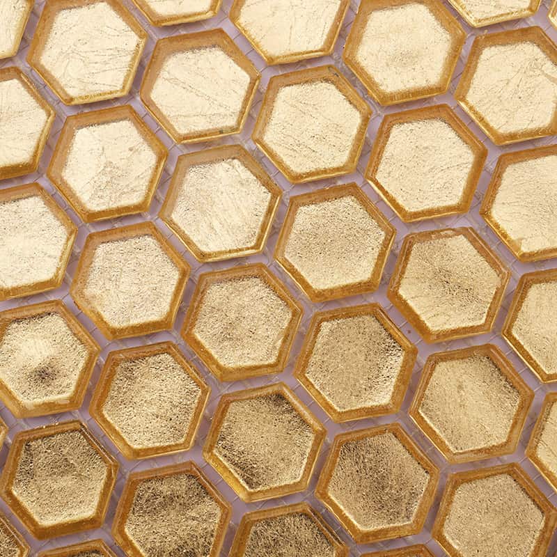 金箔モザイクタイルの質感アップ