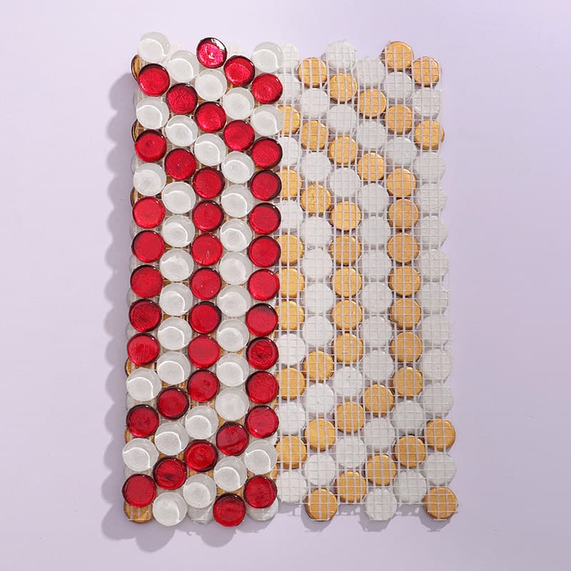 モザイクタイルの裏面メッシュと構造