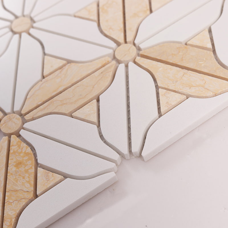 モザイクタイルの側面接続部分