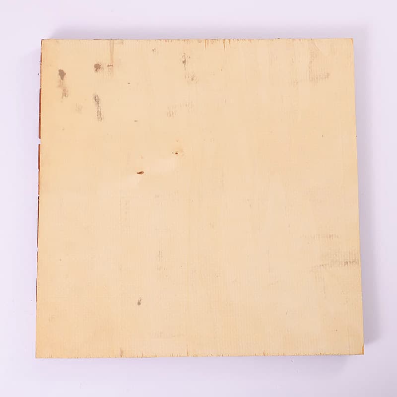 赤茶木モザイクタイルの裏面構造