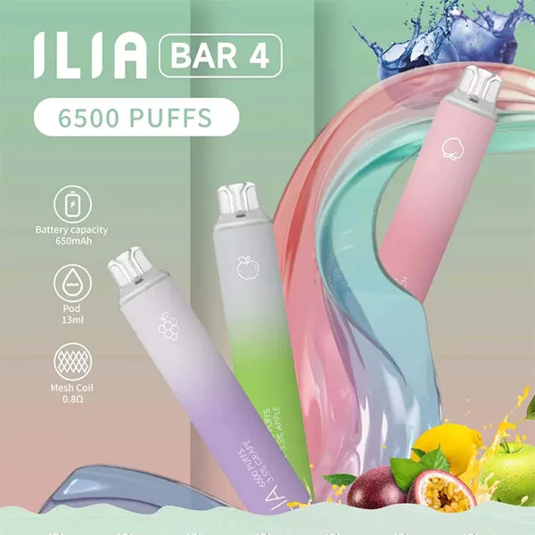 哩亞拋棄式6500口   ILIA-BAR4一次性電子煙