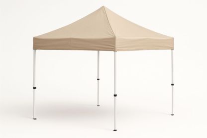 Beige Outdoor Polyester Pop-Up Gazebo Canopy 3m x 3m