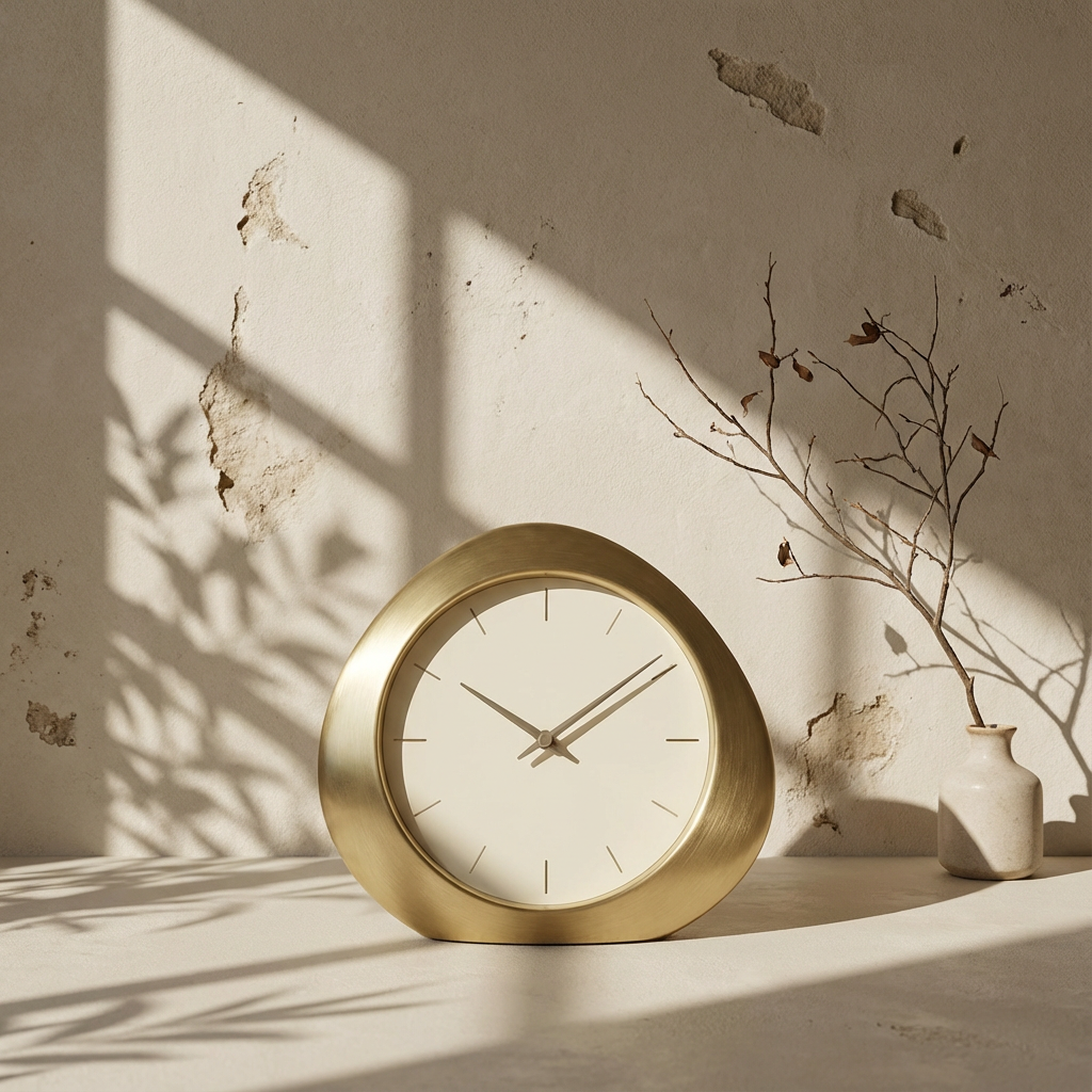 奢華金色時鐘擺設