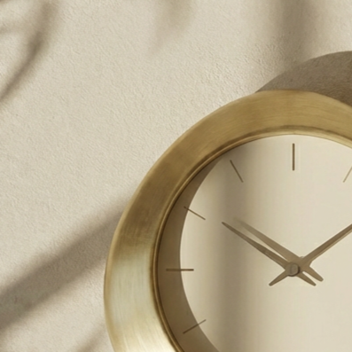 奢華金色時鐘擺設