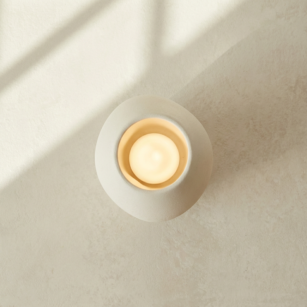 變形小夜燈擺放於臥室床頭櫃