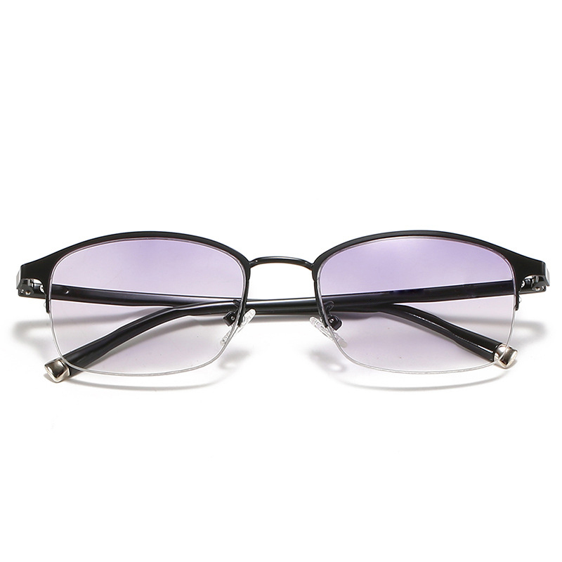 แว่นตาเก่าโลหะเลนส์โปรเกรสซีฟกันแสงยูวีและกันแสงสีน้ำเงิน