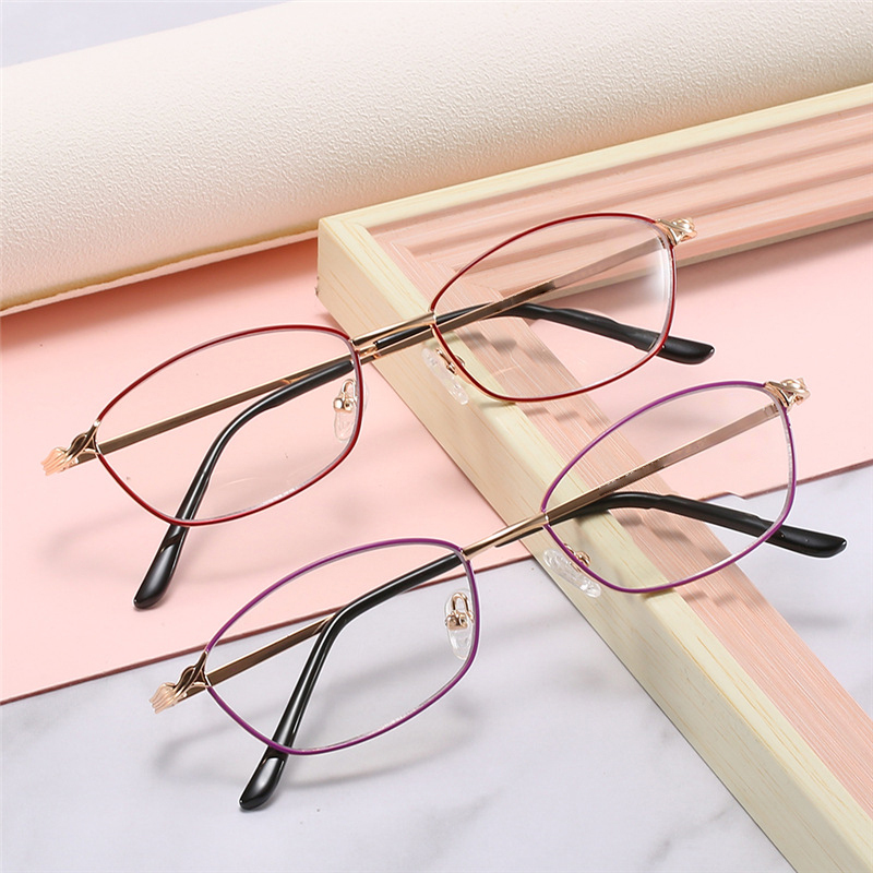 แว่นตาเก่าโลหะกันแสงสีน้ำเงิน (ใช้งานใกล้-ไกล)