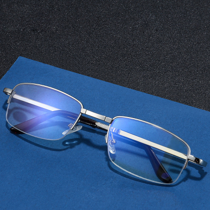 แว่นตาเก่าแบบพับได้กันแสงสีน้ำเงิน (แบบคลาสสิก)