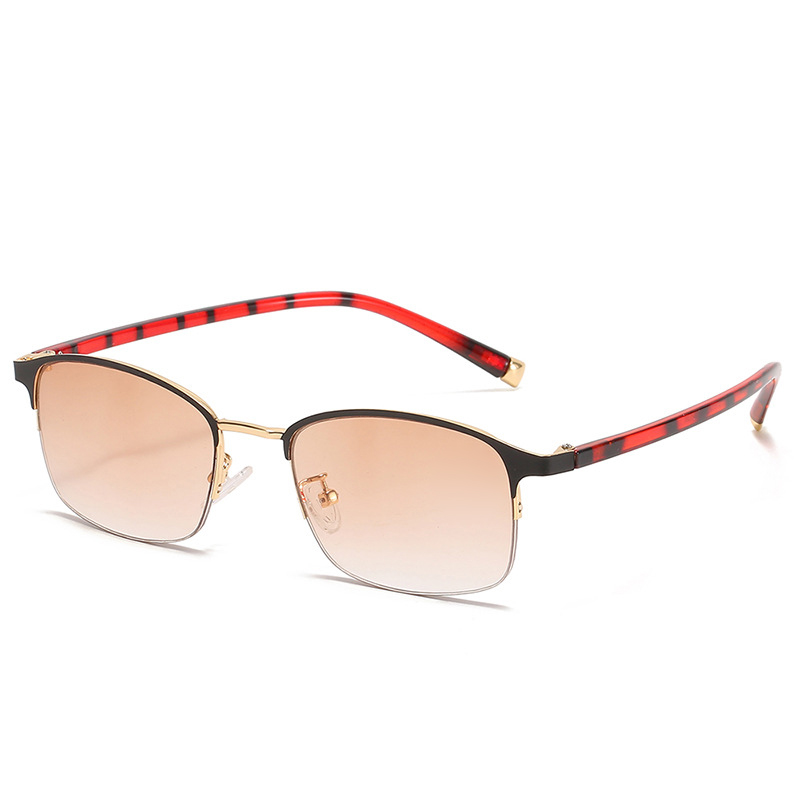 แว่นตาเก่าโลหะเลนส์โปรเกรสซีฟกันแสงยูวีและกันแสงสีน้ำเงิน