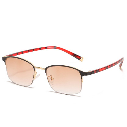 แว่นตาเก่าโลหะเลนส์โปรเกรสซีฟกันแสงยูวีและกันแสงสีน้ำเงิน