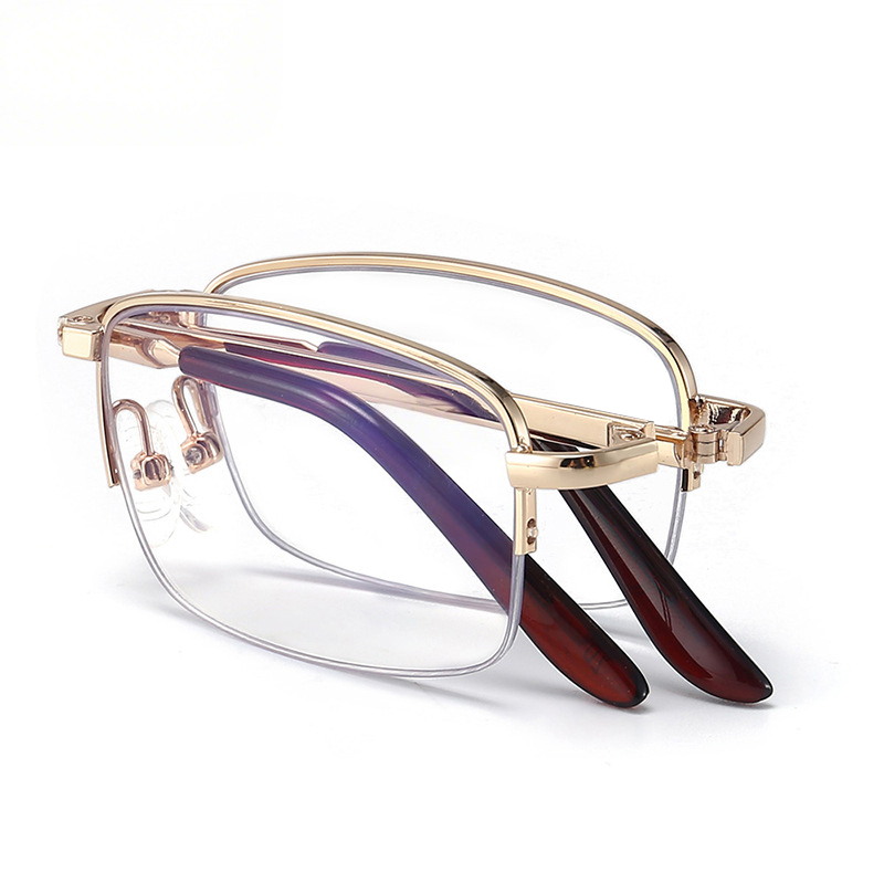 แว่นตาเก่าแบบพับได้กันแสงสีน้ำเงิน (แบบคลาสสิก)