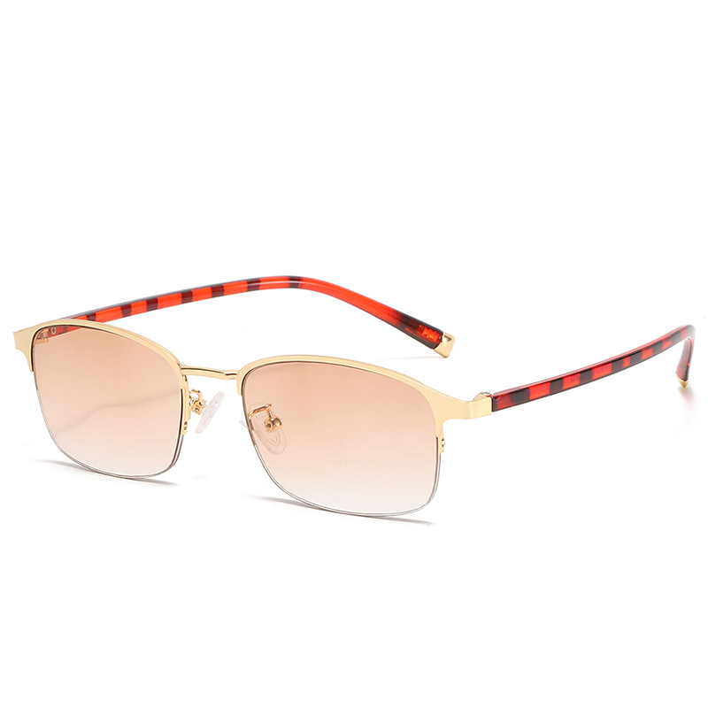 แว่นตาเก่าโลหะเลนส์โปรเกรสซีฟกันแสงยูวีและกันแสงสีน้ำเงิน