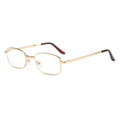 แว่นตาเก่าโลหะแบบพับได้กันแสงสีน้ำเงิน (แบบใช้ได้ทั่วไป)