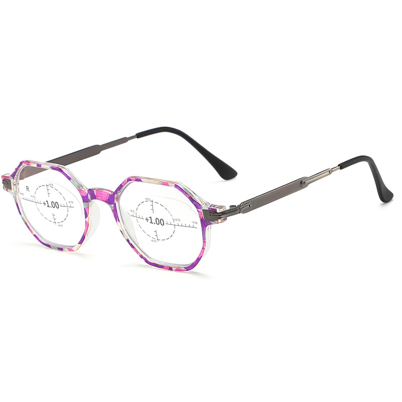 แว่นตาเก่าแนววินเทจวงโฟกัสกันแสงสีน้ำเงิน (แบบใช้ได้ทั่วไป)