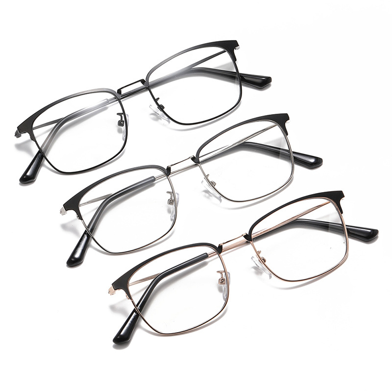 แว่นตาเก่าโลหะกันแสงสีน้ำเงินเปลี่ยนสี (ใช้งานใกล้-ไกล)