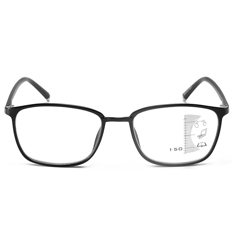 แว่นตาเก่าแบบหลายโฟกัสกันแสงสีน้ำเงิน TR90 น้ำหนักเบาพิเศษ