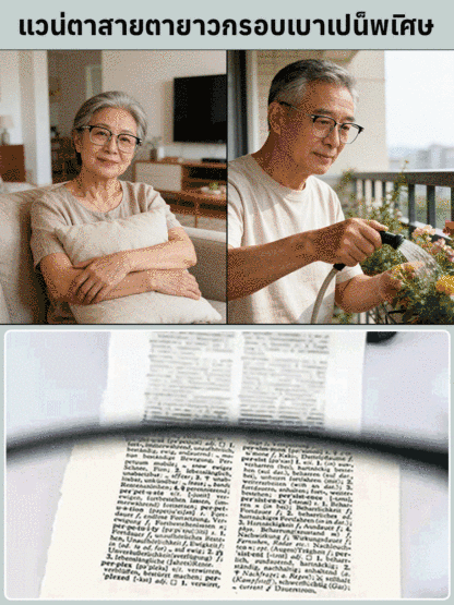 แว่นอ่านหนังสือป้องกันแสงสีฟ้า กรอบโลหะครึ่งกรอบความละเอียดสูง