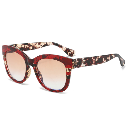 แว่นตาเก่าแบบกรอบใหญ่เลนส์โปรเกรสซีฟกันแสงสีน้ำเงิน (แบบลายเส้น)