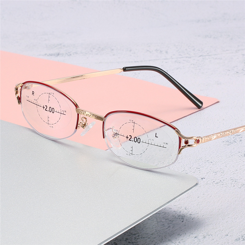 แว่นตาเก่าเทคโนโลยีวงโฟกัสกันแสงสีน้ำเงิน (สำหรับผู้หญิง)