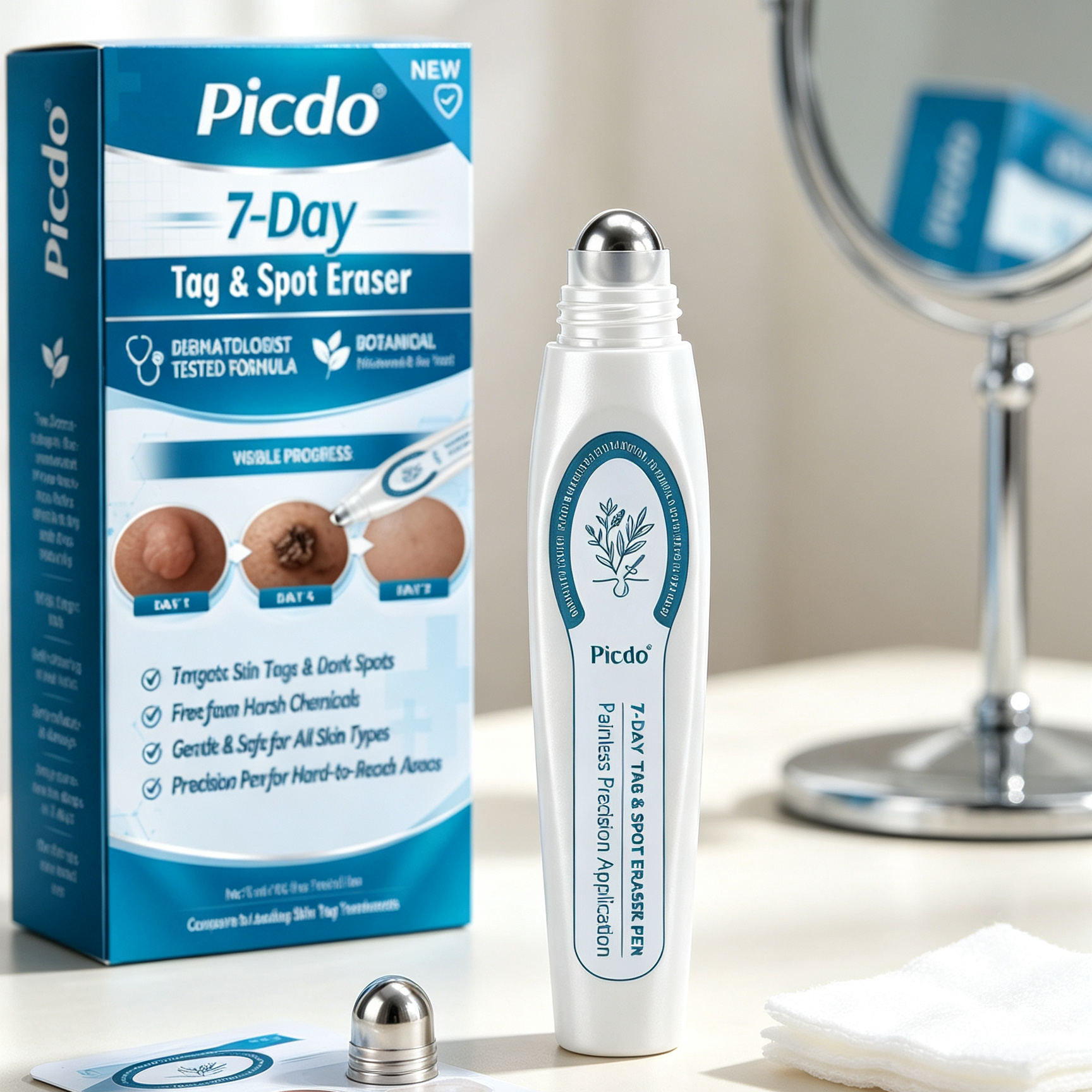 Pain-Free Roll-On Skin Tag Remover | Precision Blemish Repair Pen