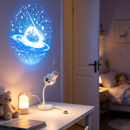 Creative Deep Sea Projection Lamp Dynamic Ocean Wave LED Night Light 360 Adjustable Room Decor for Sleep and Parties