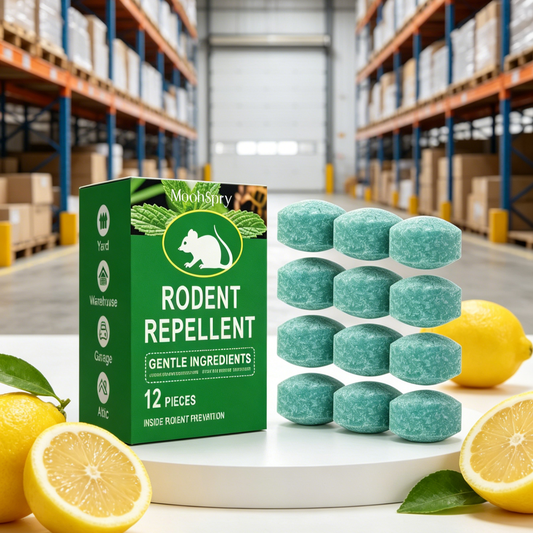 All-Natural Rodent & Snake Repellent | Lemon Scent Plant-Based Pest Control Balls | Safe for Pets & Kids