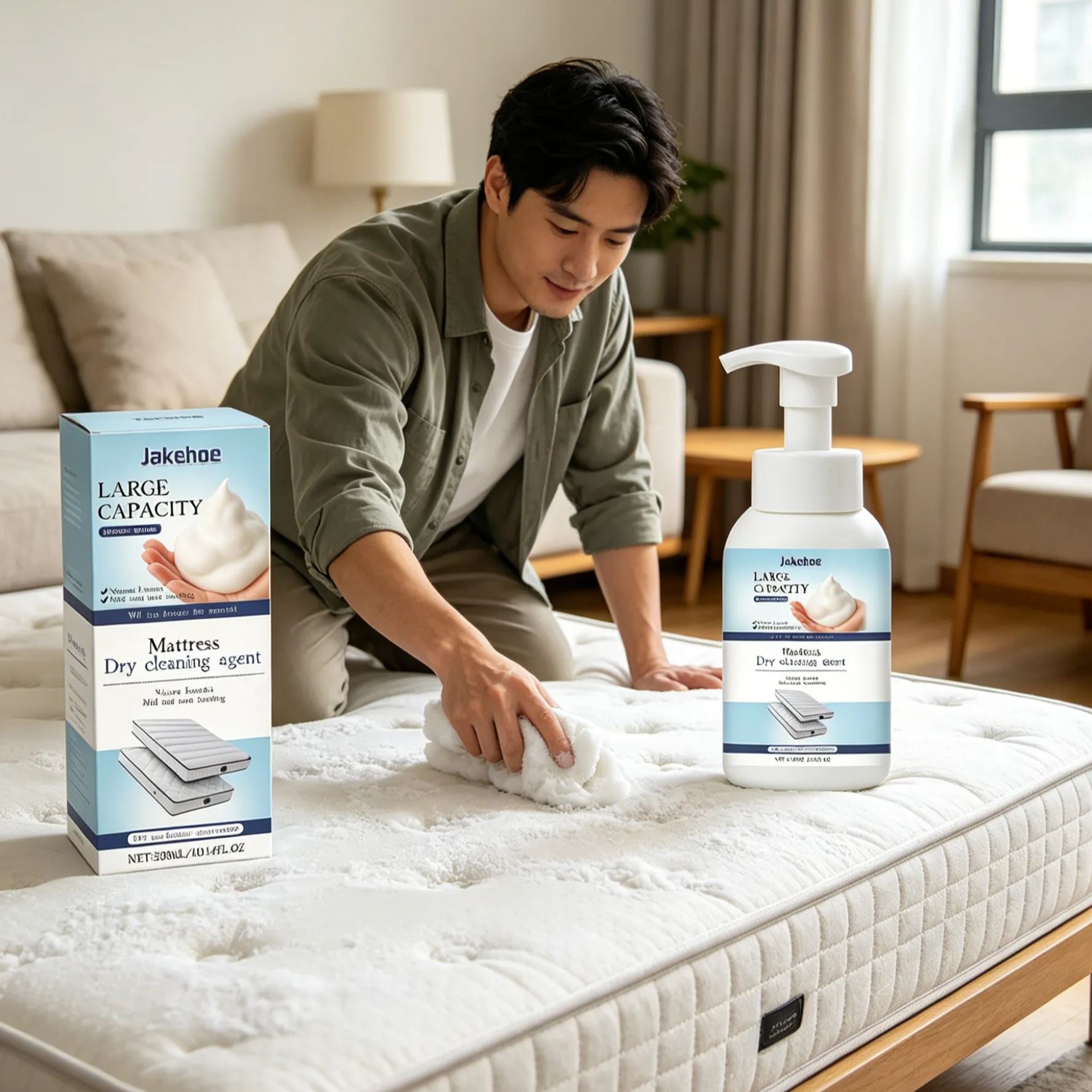 No-Rinse Mattress Cleaning Spray [No Removal, No Sun Required]