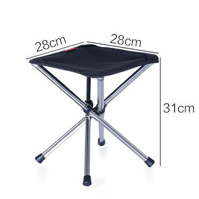 Portable telescopic folding stool
