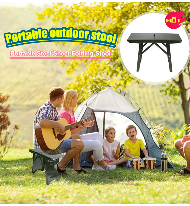 Portable Steel Sheet Folding Stool