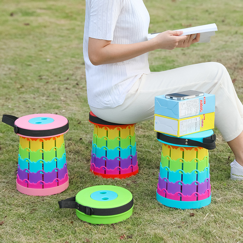 Outdoor portable folding stool