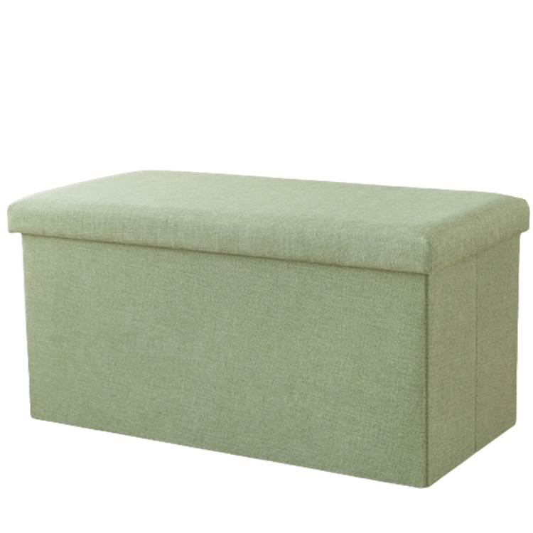 Foldable fabric storage stool