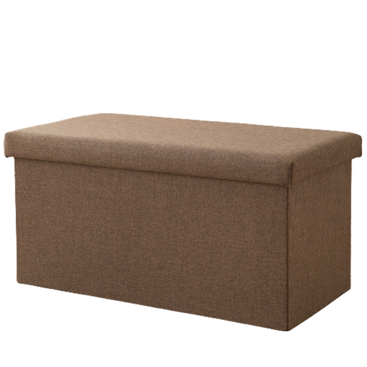 Foldable fabric storage stool