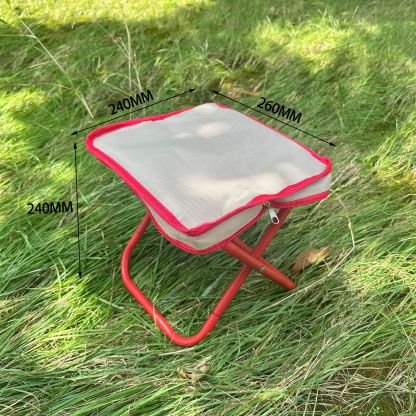 Travel Camping Picnic Folding Chair Portable Small Bench Chair Zipper Bag Outdoor Pen