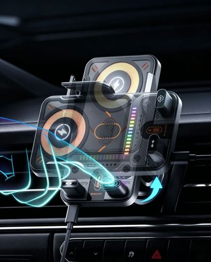 Wireless fast charging car phone holder