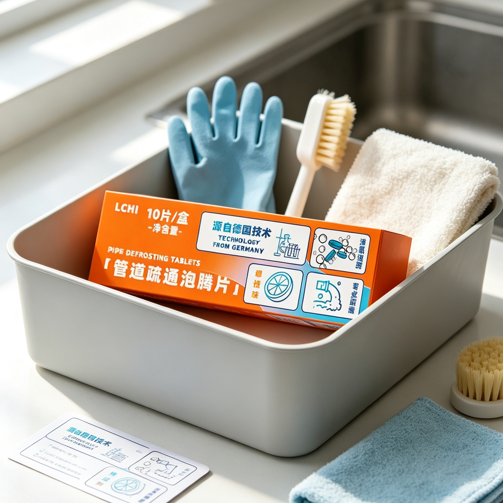 Active Oxygen Drain Cleaning Tablets – Fast Pipe Clog & Odor Remover