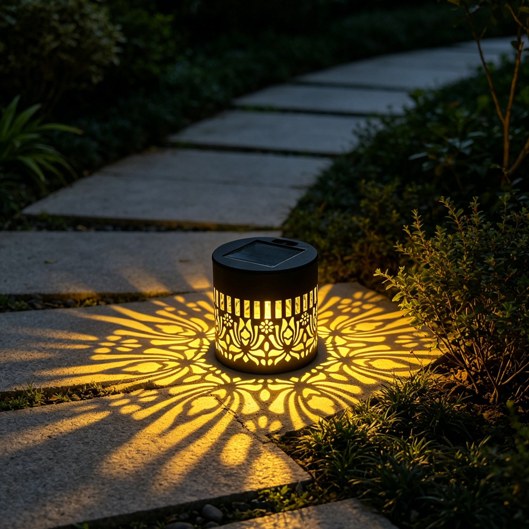 Mandala Solar Lawn Lights | Ultra-Durable Weatherproof Garden Decor | High-Efficiency Solar Path Lights | Lifetime Quality