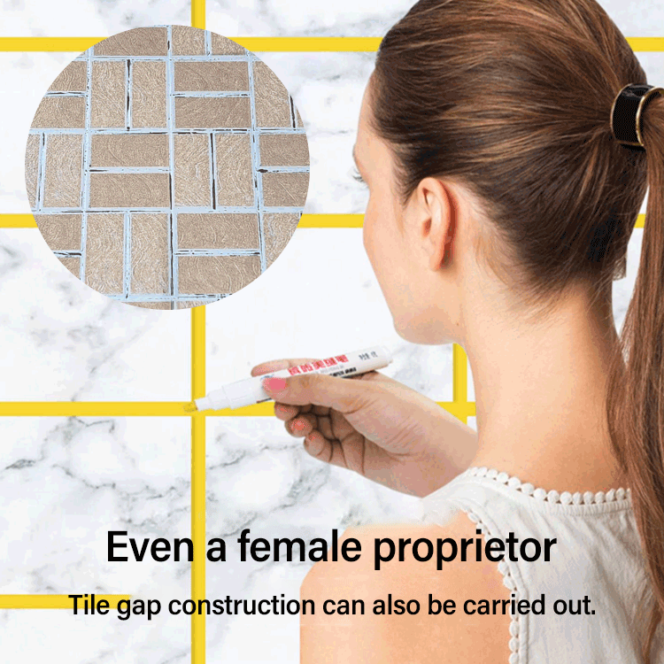 Tile Grout Repair Pen | Waterproof & Mold-Resistant Grout Marker | Instant Tile Renovation Tool