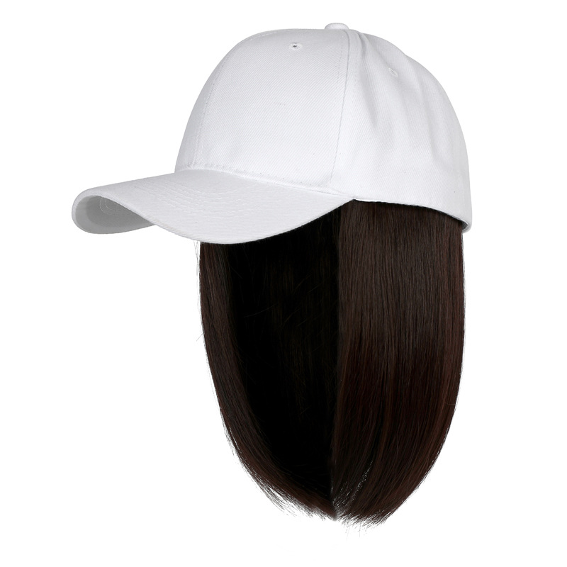 Topi Besbol Rambut Palsu | Topi Wig Muslimah | Hair Extension Cap Malaysia | Topi Wanita 2 in 1 | Wig Cap Natural Casual | Gaya Muslimah Moden