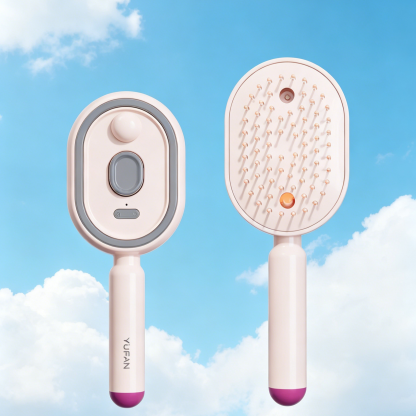 Red Light Essential Oil Hair Comb | Leave-In Scalp Massager & Detangling Therapy Brush